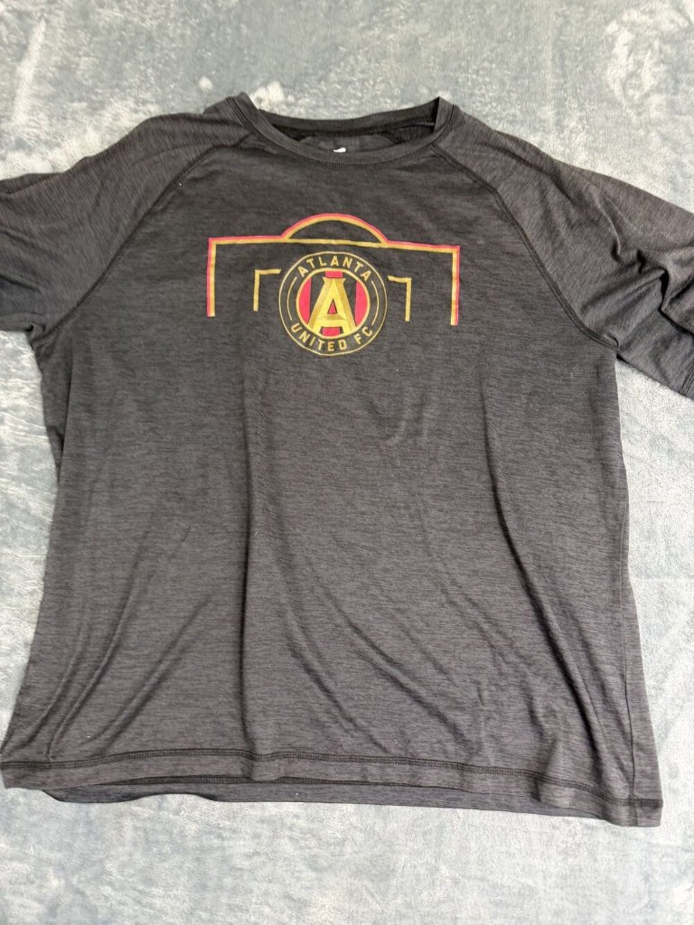 Atlanta United FC Fanatics Mens Heather Black Logo T-Shirt XXL